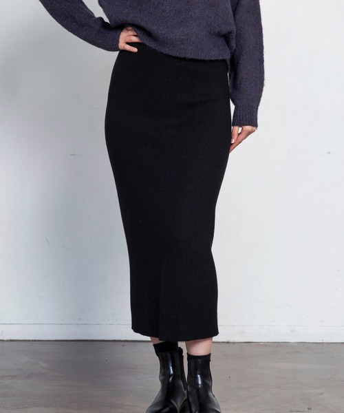 LIENCOEUR（リアンクール）の「スムースニットタイトスカート（スカート・レディース・ブラウン/ベージュ/ブラック・FREE）」の13枚目の写真