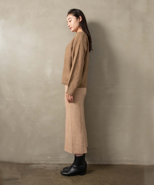 LIENCOEUR（リアンクール）の「スムースニットタイトスカート（スカート・レディース・ブラウン/ベージュ/ブラック・FREE）」の22枚目の写真