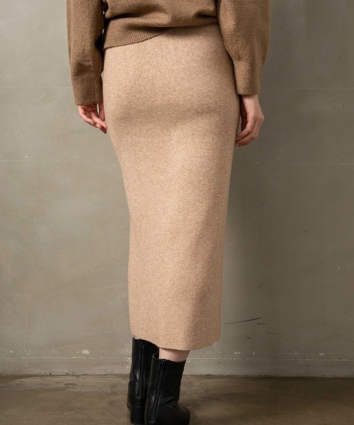LIENCOEUR（リアンクール）の「スムースニットタイトスカート（スカート・レディース・ブラウン/ベージュ/ブラック・FREE）」の10枚目の写真
