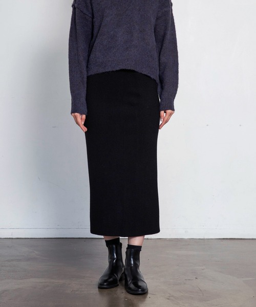 LIENCOEUR（リアンクール）の「スムースニットタイトスカート（スカート・レディース・ブラウン/ベージュ/ブラック・FREE）」の15枚目の写真