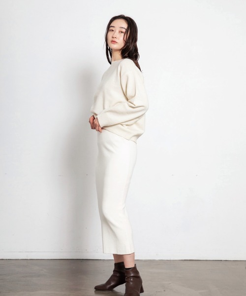 LIENCOEUR（リアンクール）の「スムースニットタイトスカート（スカート・レディース・ブラウン/ベージュ/ブラック・FREE）」の7枚目の写真