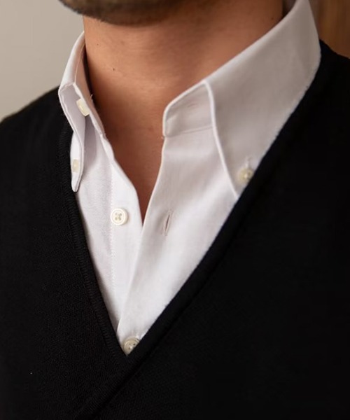 aimoha(アイモハ)の「aimoha men ダブルニットべスト(ベスト・メンズ・ブラウン/ベージュ・MEDIUM/X-LARGE/LARGE/XX-LARGE)」の4枚目の写真