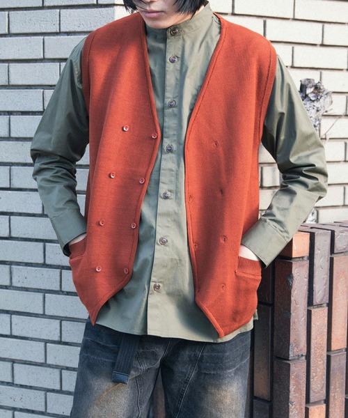 aimoha(アイモハ)の「aimoha men ダブルニットべスト(ベスト・メンズ・ブラウン/ベージュ・MEDIUM/X-LARGE/LARGE/XX-LARGE)」の20枚目の写真