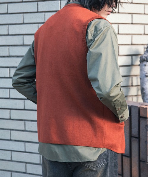 aimoha(アイモハ)の「aimoha men ダブルニットべスト(ベスト・メンズ・ブラウン/ベージュ・MEDIUM/X-LARGE/LARGE/XX-LARGE)」の21枚目の写真
