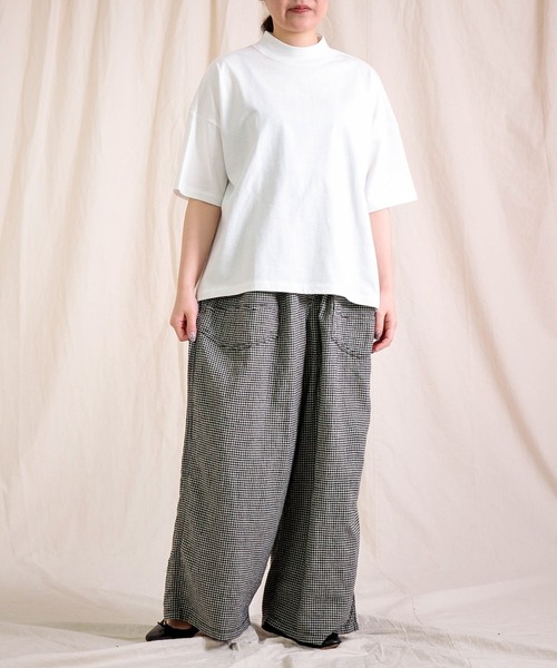 Brocante（ブロカント）の「[Brocante / ブロカント]  ヴィンテージ天竺 アリエールシャツ（Tシャツ/カットソー・レディース・ミント/ブラック/アイボリー/ライトグレー/ホワイト・2）」の7枚目の写真