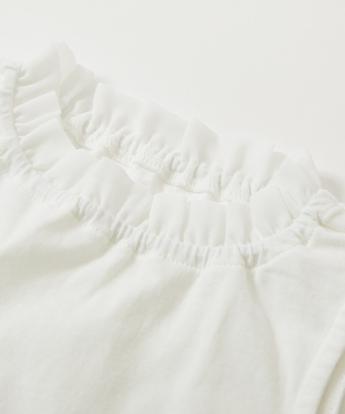 devirock（デビロック）の「襟フリルタンクトップ（タンクトップ・キッズ・ホワイト・120cm/130cm/110cm/150cm/160cm/140cm/100cm）」の8枚目の写真