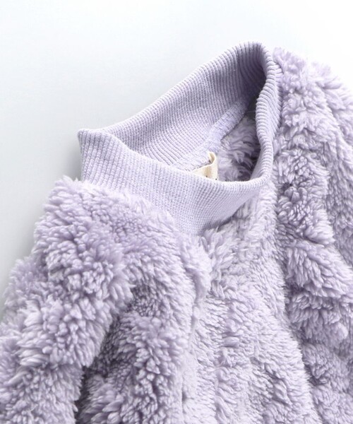 BRANSHES(ブランシェス)の「ケーブルボアワンピース(ワンピース・キッズ・ブラウン/アイボリー/ラベンダー・90/100/110/120/130/140/150)」の14枚目の写真