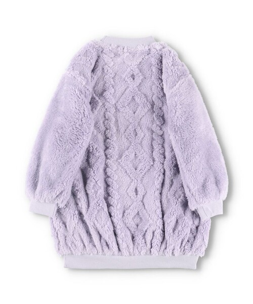 BRANSHES(ブランシェス)の「ケーブルボアワンピース(ワンピース・キッズ・ブラウン/アイボリー/ラベンダー・90/100/110/120/130/140/150)」の19枚目の写真