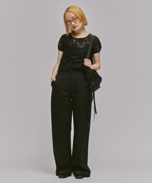 FEKETE（フェケテ）の「LACE PUFF SLEEVE BLOUSE / 総レース 