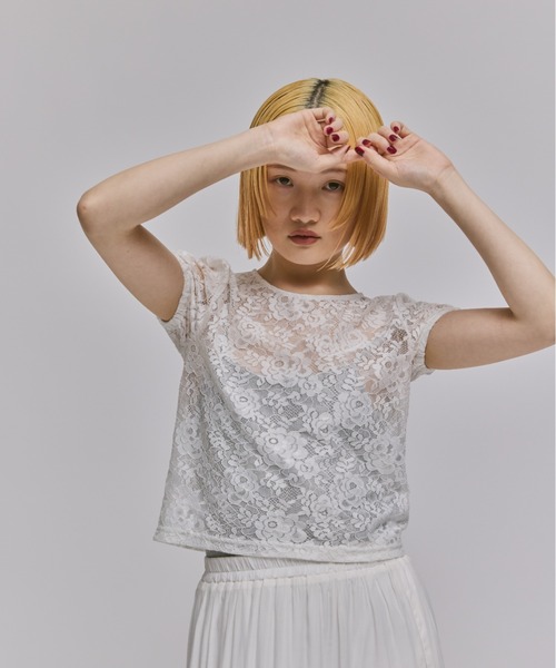 FEKETE（フェケテ）の「LACE PUFF SLEEVE BLOUSE / 総レース