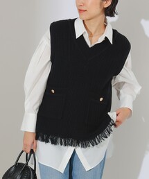 B:MING by BEAMS（ビーミングバイビームス）の「B:MING by BEAMS / ツイード ニット ベスト（ベスト）」