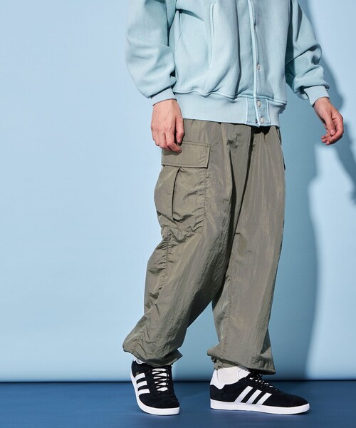 CITEN（シテン）の「＜CITEN＞ナイロン カーゴパンツ（カーゴパンツ・メンズ・ブラック/オリーブ・M/L）」の3枚目の写真