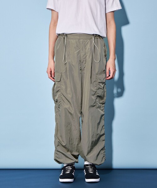 CITEN（シテン）の「＜CITEN＞ナイロン カーゴパンツ（カーゴパンツ・メンズ・ブラック/オリーブ・M/L）」の8枚目の写真