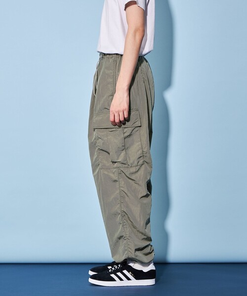 CITEN（シテン）の「＜CITEN＞ナイロン カーゴパンツ（カーゴパンツ・メンズ・ブラック/オリーブ・M/L）」の9枚目の写真