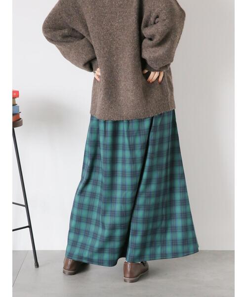 ehka sopo（エヘカソポ）の「チェックタックスカート（スカート・レディース・グリーン/ブルー/イエロー・F）」の20枚目の写真