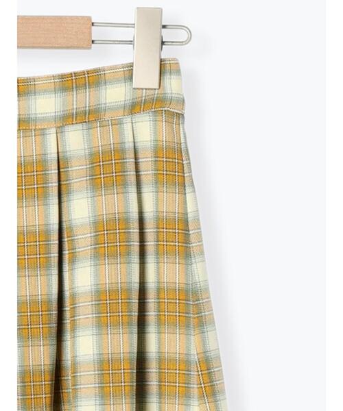 ehka sopo（エヘカソポ）の「チェックタックスカート（スカート・レディース・グリーン/ブルー/イエロー・F）」の14枚目の写真
