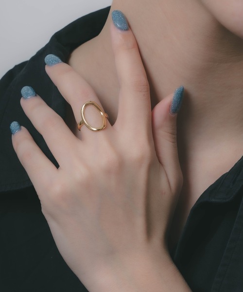 yu-ka（ユーカ）の「YU-KA:オーバルデザインリング（リング・レディース・ゴールド/シルバー・FREE）」の11枚目の写真