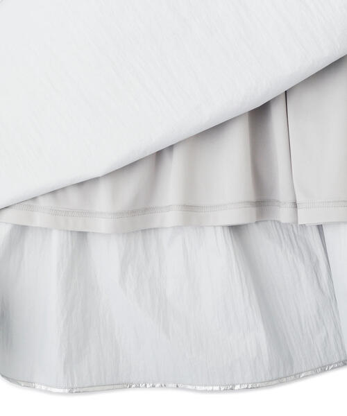 FREE'S MART（フリーズマート）の「◆メタリックティアードギャザースカート（スカート・レディース・シルバー・MEDIUM/SMALL）」の13枚目の写真