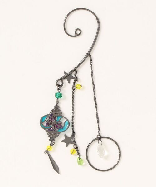 チャイハネ（チャイハネ）の「【チャイハネ】トルランプイヤーフック（イヤーカフ・レディース・ブルー/オレンジ/パープル/グリーン/ホワイト・FREE）」の4枚目の写真