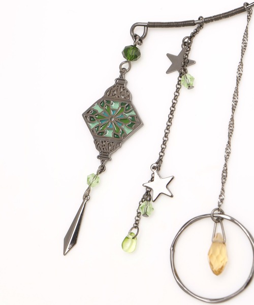 チャイハネ（チャイハネ）の「【チャイハネ】トルランプイヤーフック（イヤーカフ・レディース・ブルー/オレンジ/パープル/グリーン/ホワイト・FREE）」の9枚目の写真