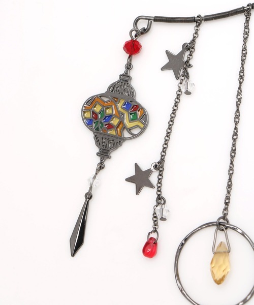 チャイハネ（チャイハネ）の「【チャイハネ】トルランプイヤーフック（イヤーカフ・レディース・ブルー/オレンジ/パープル/グリーン/ホワイト・FREE）」の12枚目の写真