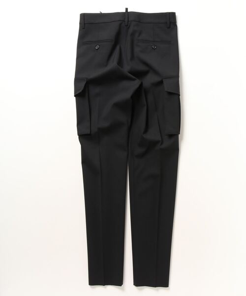 【セール】BLACK UTILITY ONE PLEAT PANT /0241（カーゴパンツ）｜DSQUARED2（ディースクエアード）