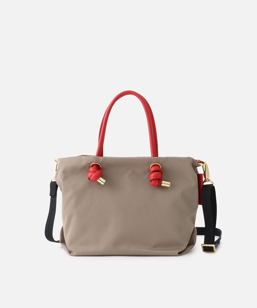 VIOLAd'ORO(ヴィオラドーロ)の「【VIOLAd'ORO (ヴィオラドーロ) 】 VIANCAナイロントートS(ショルダーバッグ・レディース・ライトブルー/ベージュ/グレイッシュベージュ/ブルー・2)」の3枚目の写真