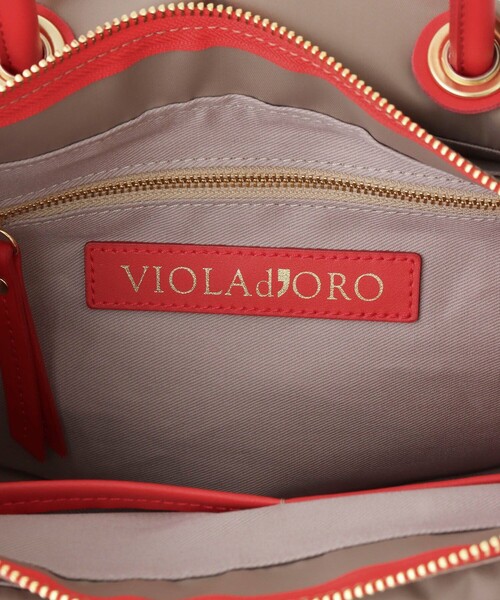 VIOLAd'ORO(ヴィオラドーロ)の「【VIOLAd'ORO (ヴィオラドーロ) 】 VIANCAナイロントートS(ショルダーバッグ・レディース・ライトブルー/ベージュ/グレイッシュベージュ/ブルー・2)」の19枚目の写真