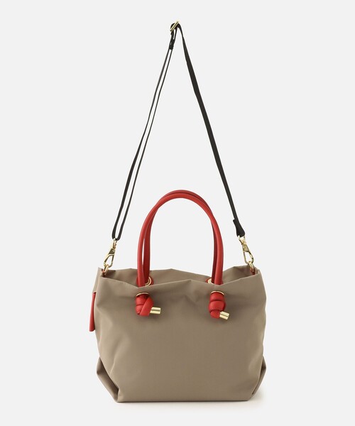 VIOLAd'ORO(ヴィオラドーロ)の「【VIOLAd'ORO (ヴィオラドーロ) 】 VIANCAナイロントートS(ショルダーバッグ・レディース・ライトブルー/ベージュ/グレイッシュベージュ/ブルー・2)」の21枚目の写真