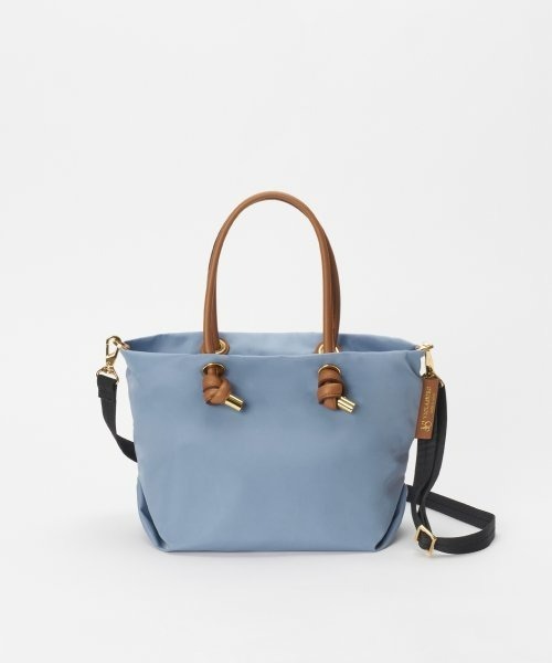 VIOLAd'ORO(ヴィオラドーロ)の「【VIOLAd'ORO (ヴィオラドーロ) 】 VIANCAナイロントートS(ショルダーバッグ・レディース・ライトブルー/ベージュ/グレイッシュベージュ/ブルー・2)」の4枚目の写真