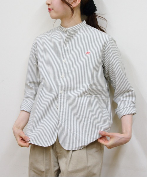 DANTON/ダントン バンドカラーシャツロングスリーブ チェック