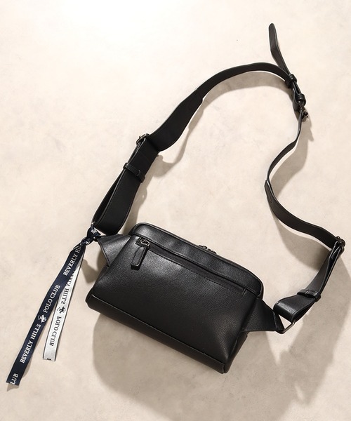 BEVERLY HILLS POLO CLUB ポロクラブ ロゴ入ウエストバッグ BEVERLY HILLS POLO CLUB（ビバリーヒルズポロクラブ）の「【Beverly