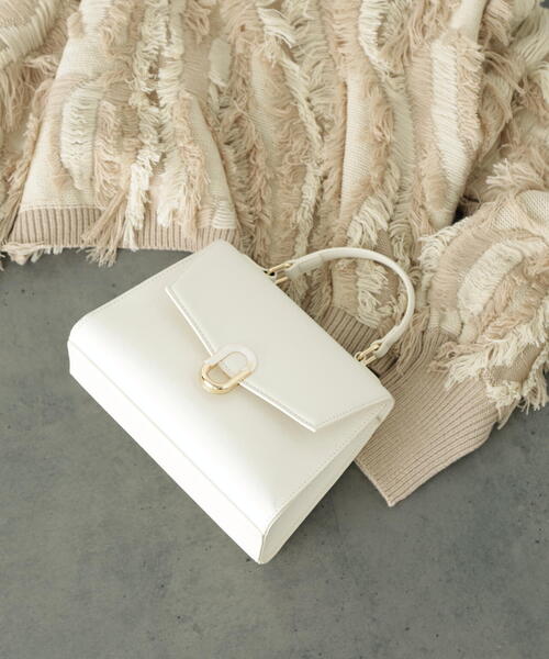 FREE'S MART（フリーズマート）の「◇マーブルクリップバッグ（ショルダーバッグ・レディース・ブラック/ホワイト/ブルー系その他・ﾌﾘ-）」の2枚目の写真