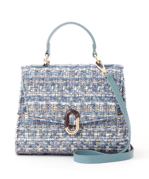 FREE'S MART（フリーズマート）の「◇マーブルクリップバッグ（ショルダーバッグ・レディース・ブラック/ホワイト/ブルー系その他・ﾌﾘ-）」の4枚目の写真