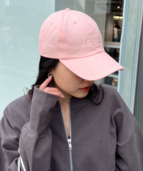 CIAOPANIC TYPY(チャオパニックティピー)の「ロゴキャップ(キャップ・レディース・チャコールグレー/レッド/オフホワイト/ピンク/ブルー・ONE SIZE)」の4枚目の写真