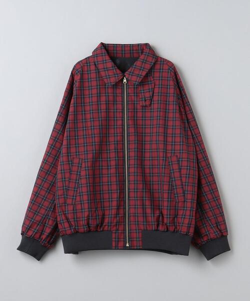 ＜6(ROKU)＞コットン ポリエステル リバーシブル ブルゾン　美品　36 6(ROKU)＞コットン ポリエステル リバーシブル ブルゾン 美品 36