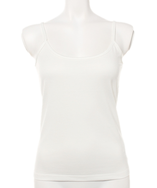 AZUL by moussy（アズールバイマウジー）の「30/-TRPU天竺クロプトキャミ（キャミソール・レディース・トップグレー/オフホワイト/ネイビー/カーキ系/ブラック/杢グレー・LARGE/SMALL/MEDIUM/X-LARGE）」の2枚目の写真