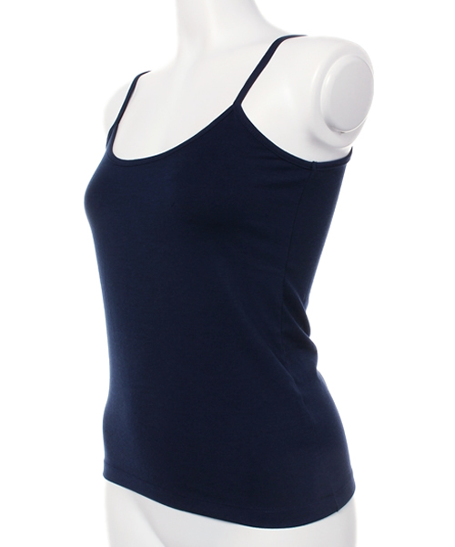 AZUL by moussy（アズールバイマウジー）の「30/-TRPU天竺クロプトキャミ（キャミソール・レディース・トップグレー/オフホワイト/ネイビー/カーキ系/ブラック/杢グレー・LARGE/SMALL/MEDIUM/X-LARGE）」の7枚目の写真