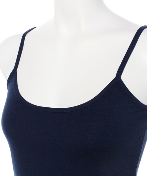 AZUL by moussy（アズールバイマウジー）の「30/-TRPU天竺クロプトキャミ（キャミソール・レディース・トップグレー/オフホワイト/ネイビー/カーキ系/ブラック/杢グレー・LARGE/SMALL/MEDIUM/X-LARGE）」の8枚目の写真