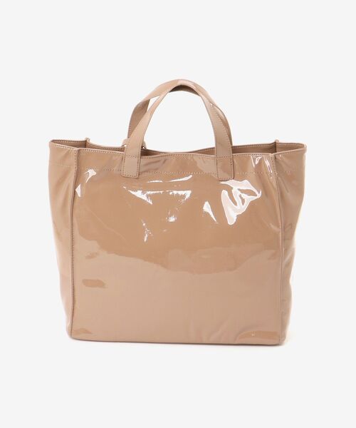 le.coeur blanc（ルクールブラン）の「エナメル風トートバッグ（トートバッグ・レディース・アイボリー/ベージュ・FREE）」の6枚目の写真