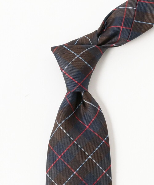 BEAMS F（ビームスエフ）の「BEAMS F / タータンチェック柄 プリント ネクタイ（ネクタイ・メンズ・グリーン/レッド/ブラウン・ONE SIZE）」の6枚目の写真