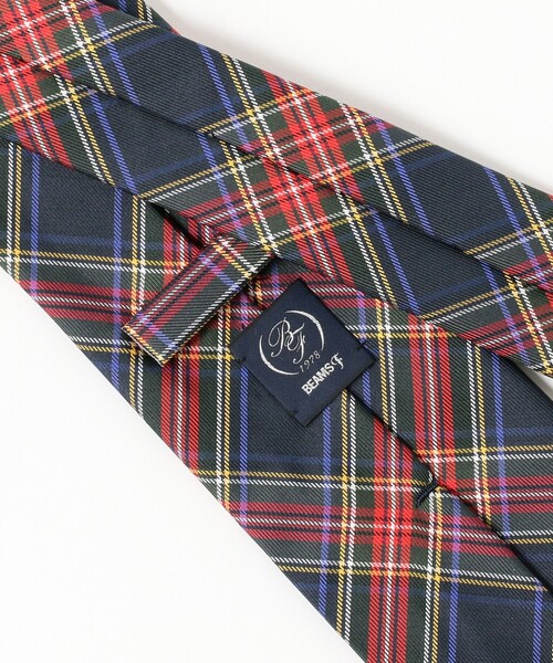 BEAMS F（ビームスエフ）の「BEAMS F / タータンチェック柄 プリント ネクタイ（ネクタイ・メンズ・グリーン/レッド/ブラウン・ONE SIZE）」の8枚目の写真