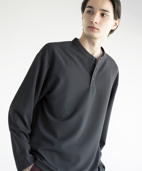 aimoha(アイモハ)の「aimoha men HENLEY NECK PULLOVER ヘンリーネックプルオーバー(Tシャツ/カットソー・メンズ・ベージュ/ダークグレー/ホワイト/ブラック・LARGE/X-LARGE/XX-LARGE/XXX-LARGE)」の21枚目の写真