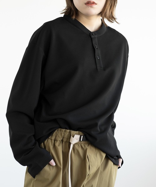 aimoha(アイモハ)の「aimoha men HENLEY NECK PULLOVER ヘンリーネックプルオーバー(Tシャツ/カットソー・メンズ・ベージュ/ダークグレー/ホワイト/ブラック・LARGE/X-LARGE/XX-LARGE/XXX-LARGE)」の22枚目の写真