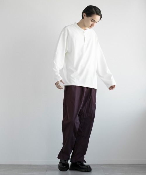 aimoha(アイモハ)の「aimoha men HENLEY NECK PULLOVER ヘンリーネックプルオーバー(Tシャツ/カットソー・メンズ・ベージュ/ダークグレー/ホワイト/ブラック・LARGE/X-LARGE/XX-LARGE/XXX-LARGE)」の11枚目の写真