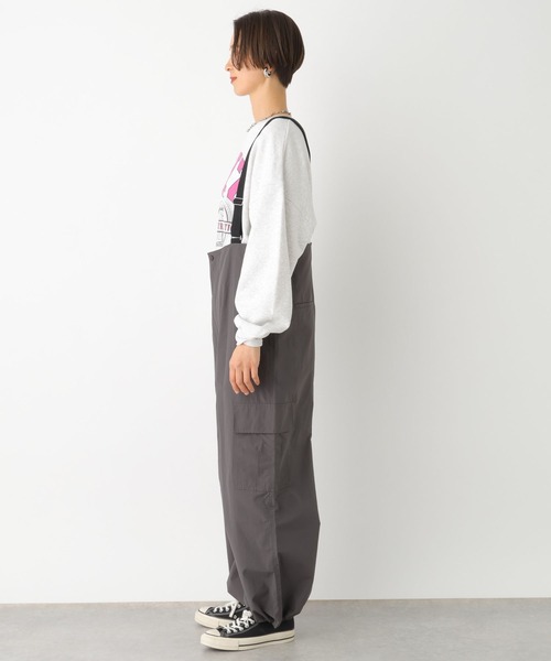 LEPSIM（レプシィム）の「カーゴポケットサロペ　102302（サロペット/オーバーオール・レディース・カーキ/チャコールグレー・FREE）」の15枚目の写真