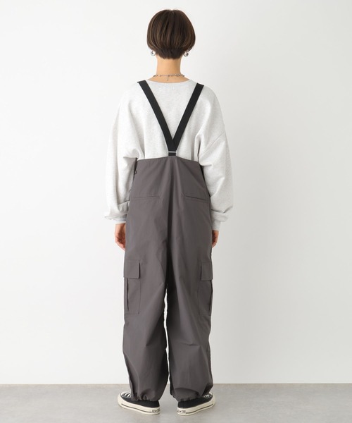 LEPSIM（レプシィム）の「カーゴポケットサロペ　102302（サロペット/オーバーオール・レディース・カーキ/チャコールグレー・FREE）」の14枚目の写真