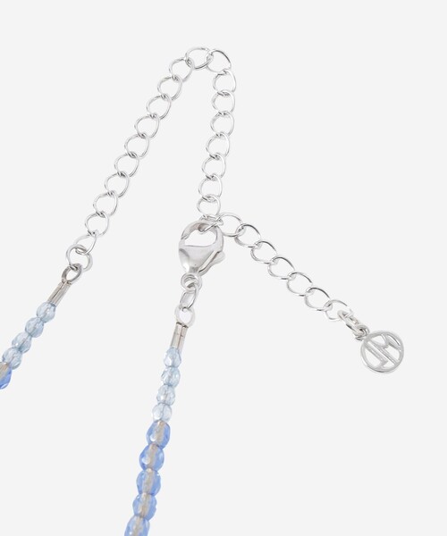 MACKINTOSH LONDON（マッキントッシュ ロンドン）の「ベネチアングラスネックレス（ネックレス・レディース・ライトブルー/オフホワイト・FREE）」の6枚目の写真