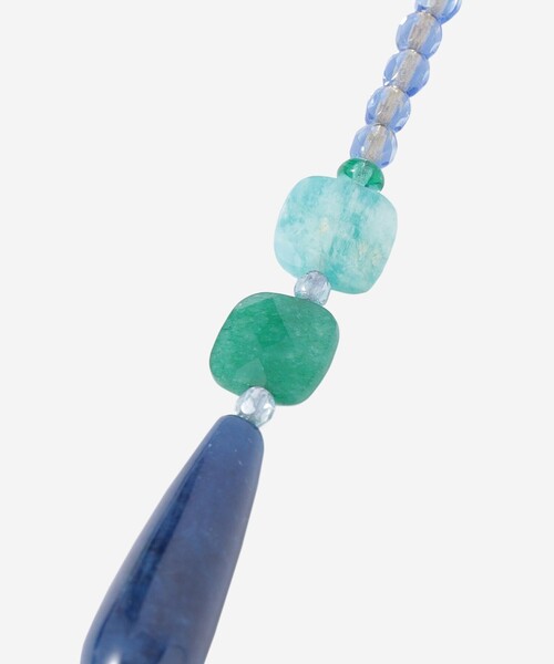 MACKINTOSH LONDON（マッキントッシュ ロンドン）の「ベネチアングラスネックレス（ネックレス・レディース・ライトブルー/オフホワイト・FREE）」の5枚目の写真