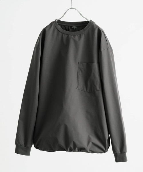 ITEMS URBANRESEARCH（アイテムズ アーバンリサーチ）の「撥水×イージーケア 裾ドロストTops（Tシャツ/カットソー・メンズ・チャコールグレー/ブラック/ベージュ・MEDIUM/LARGE）」の13枚目の写真